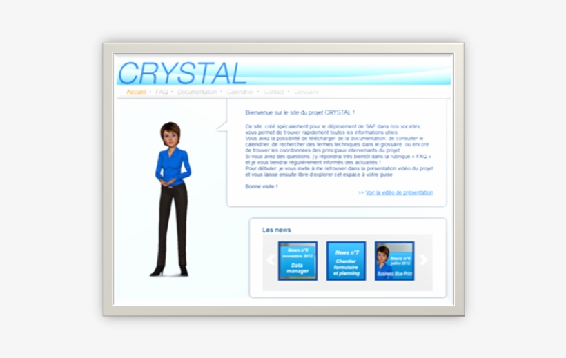Faq, Virtual Assistant And Monthly News For Crystal - Virtual Assistant Website Template, transparent png #4259303