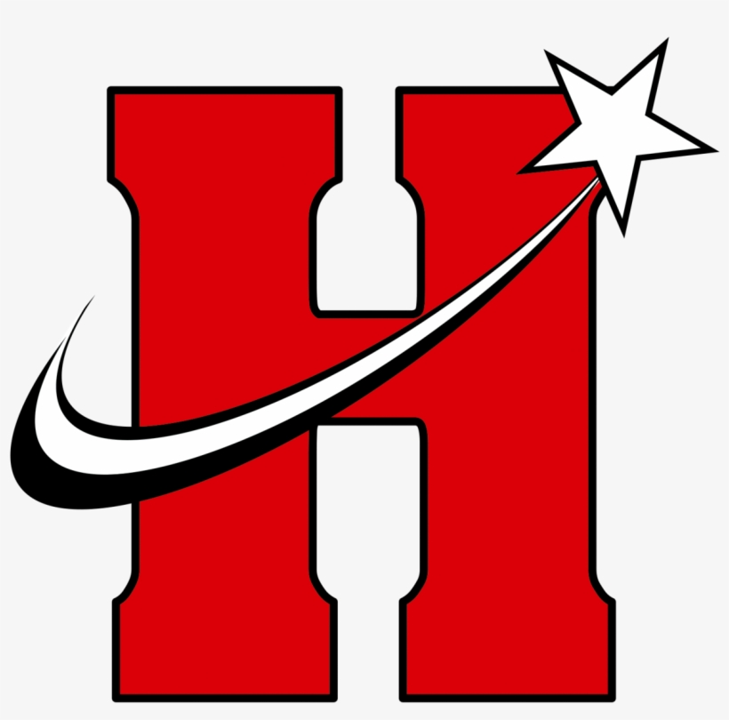 H Logo Swoosh And Start Png - Huffman Falcons, transparent png #4259306