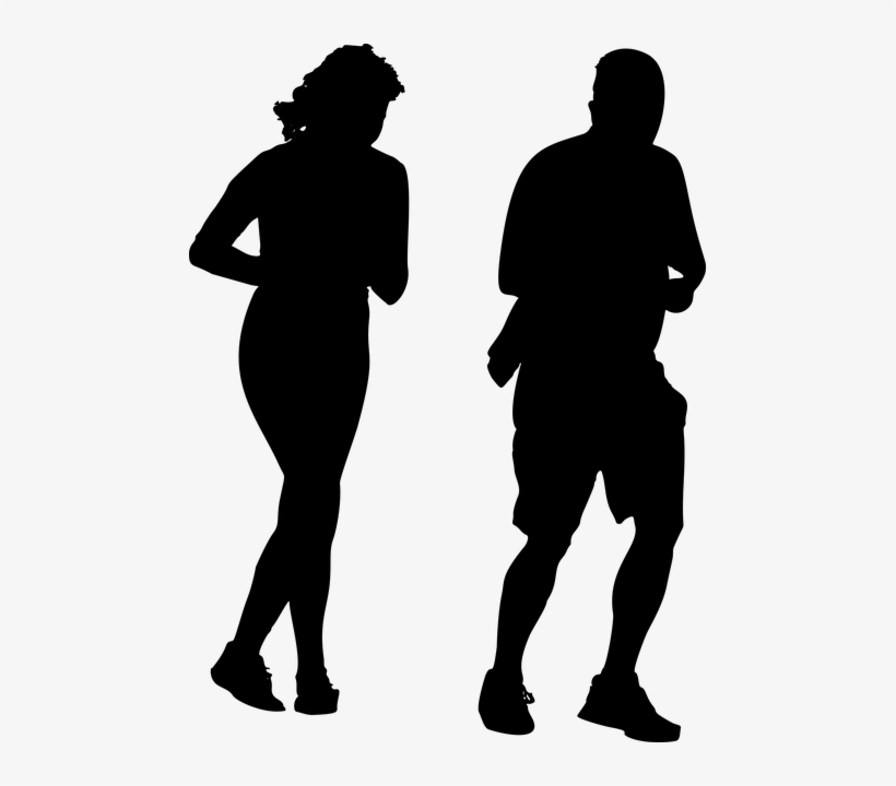 Jogging Silhouette Png, transparent png #4259371