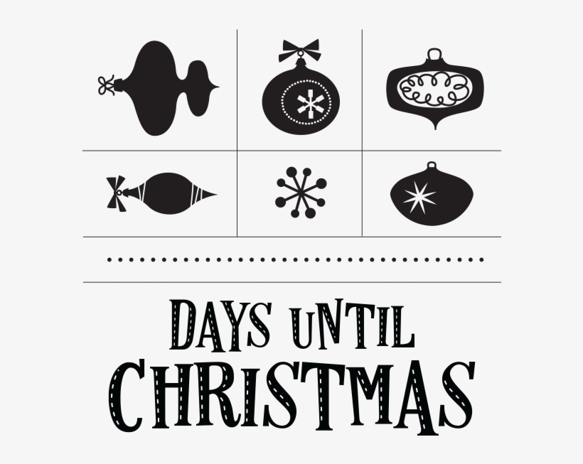 Countdown Transfer Dats Until Christmas Chalk Couture - Christmas Day, transparent png #4259553