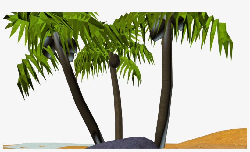 The Last Tree I Just Used A Simple Unwrap To Apply - Palm Tree, transparent png #4259919