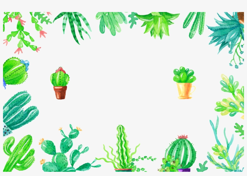 Fresh Green Hand Painted Watercolor Wind Succulent - Beautiful Sketchbook: Beautiful Sketchbook : Large, transparent png #4260087