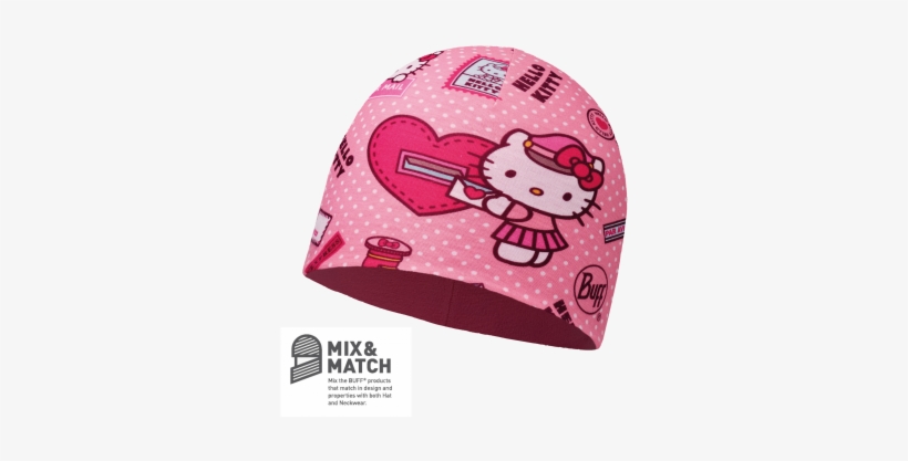 Buff Hello Kitty Polar Fleece Beanie, transparent png #4260135