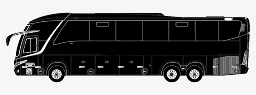 46 Poltronas - Onibus Preto, transparent png #4260194