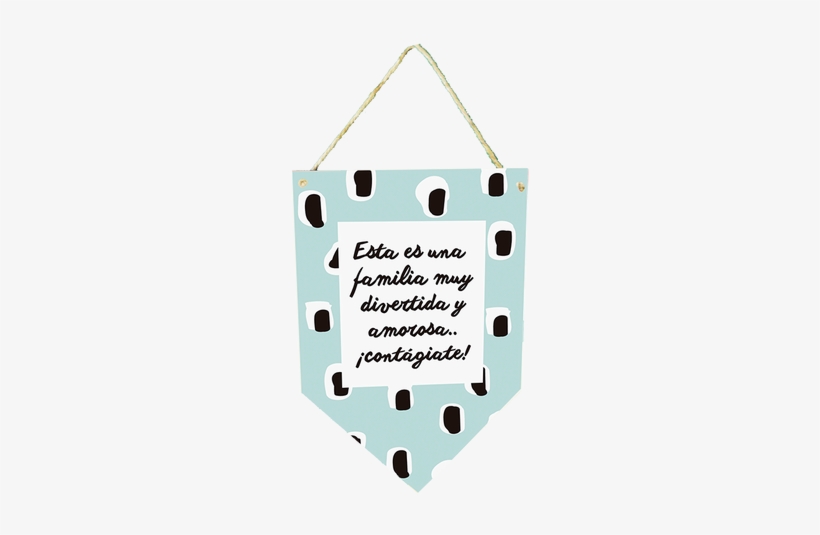 Banderín En Mdf Con Cuerda Para Colgar 30 X 20 Cm - Poster, transparent png #4260408