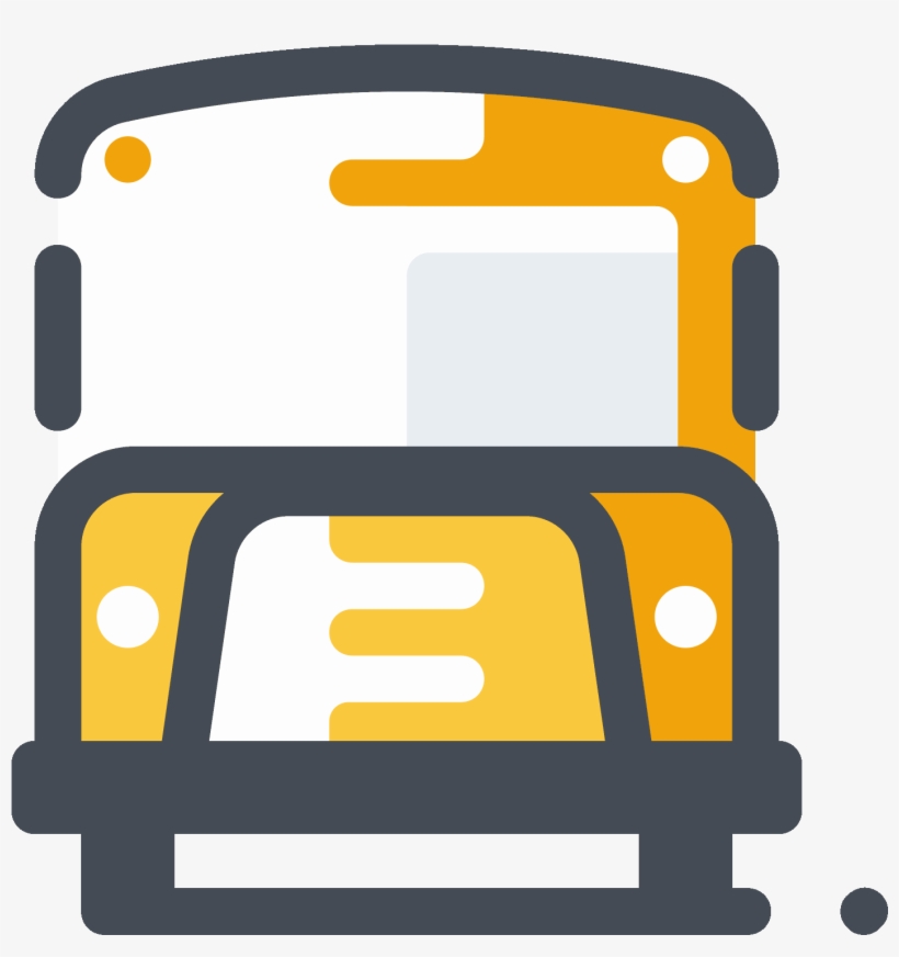Traditional School Bus Icon - Bus, transparent png #4260427