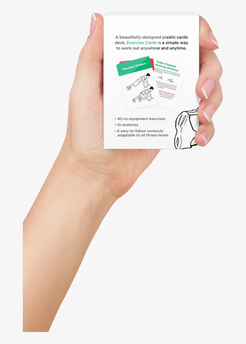 Exercise Cards For Men – Bodyweight Workout Flash Cards, transparent png #4260548