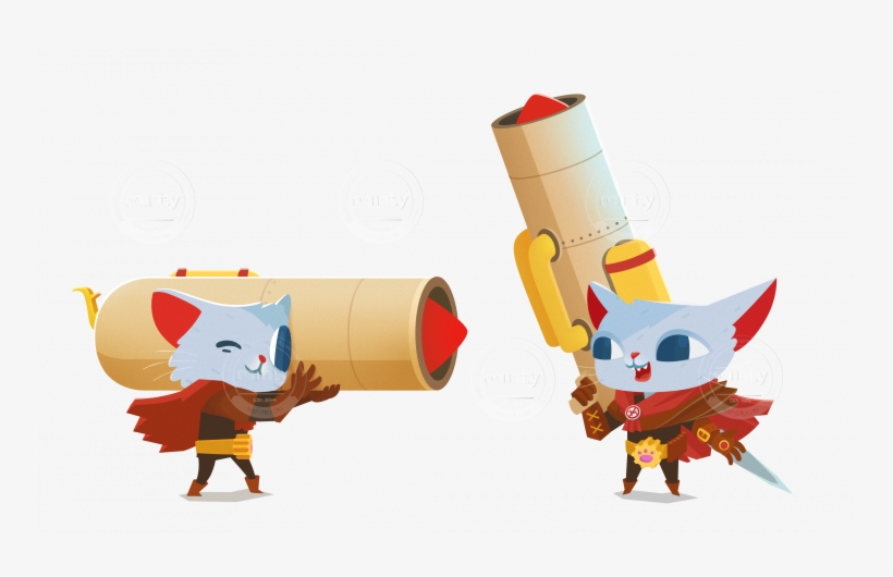 Space Cats With Missles - Drawing, transparent png #4260663