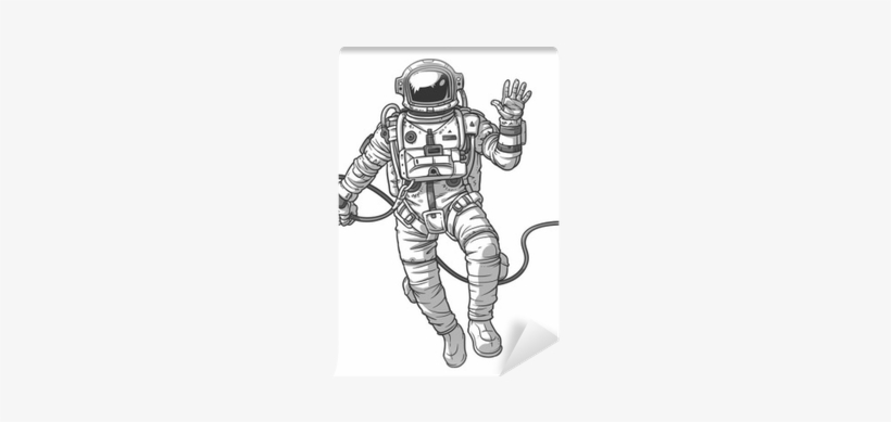 Drawings Of An Astronaut, transparent png #4260783