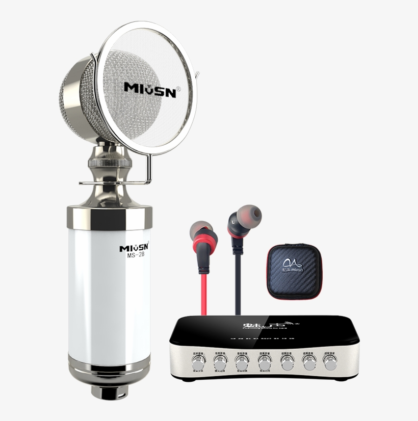 Charm T6-2 External Sound Card Set Mobile Phone Shouting - Microphone, transparent png #4261141