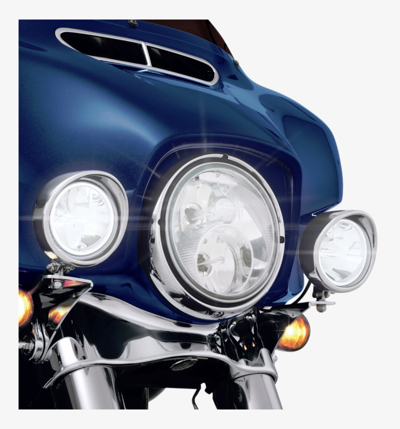 Show Chrome Pair Led Motorcycle Driving Lights 98-18 - Show Chrome 91-315l Driving Lights Flh, transparent png #4261309