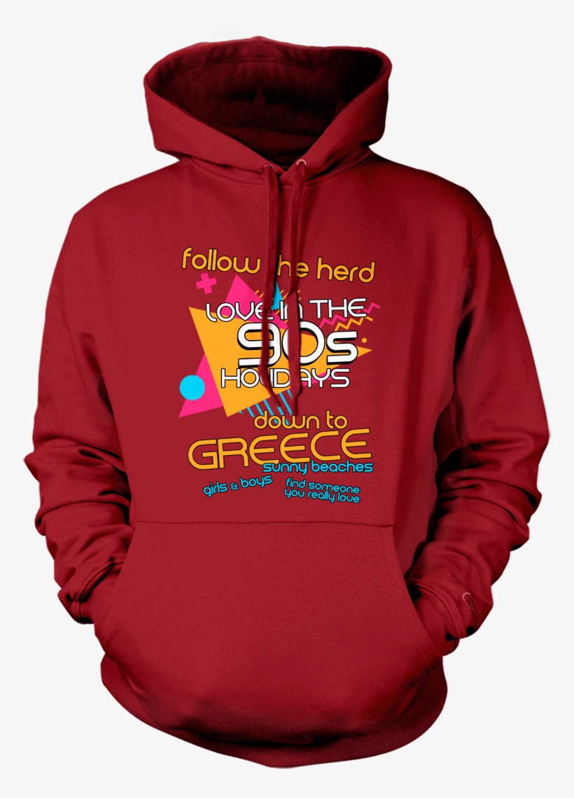 Blur Inspired Britpop Girls And Boys T-shirt - Glow In The Dark Power Symbol Hoodie Burnt Orange Large, transparent png #4261929