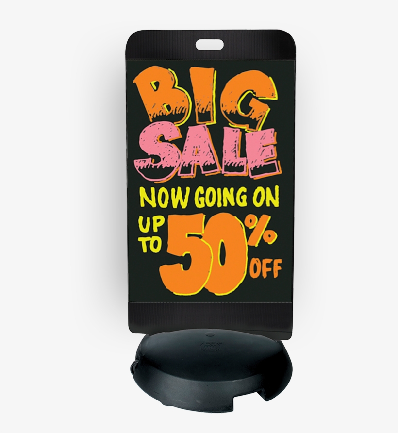 Tip 'n Roll Wo/wo Sidewalk Black, 3'x2' - Swinger Sidewalk Write-on Wash-off Sign (1 Ct), transparent png #4262744