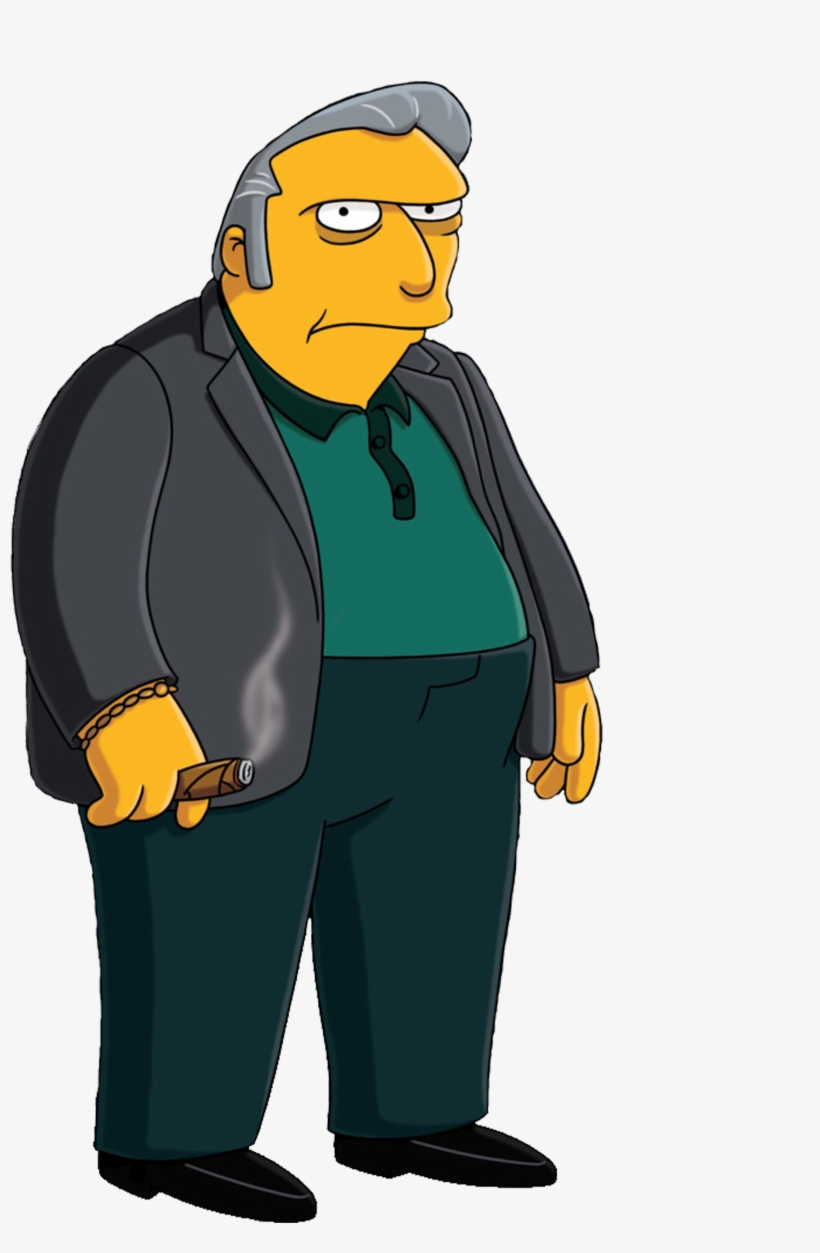 The Simpsons - Die Simpsons Fat Tony, transparent png #4263117