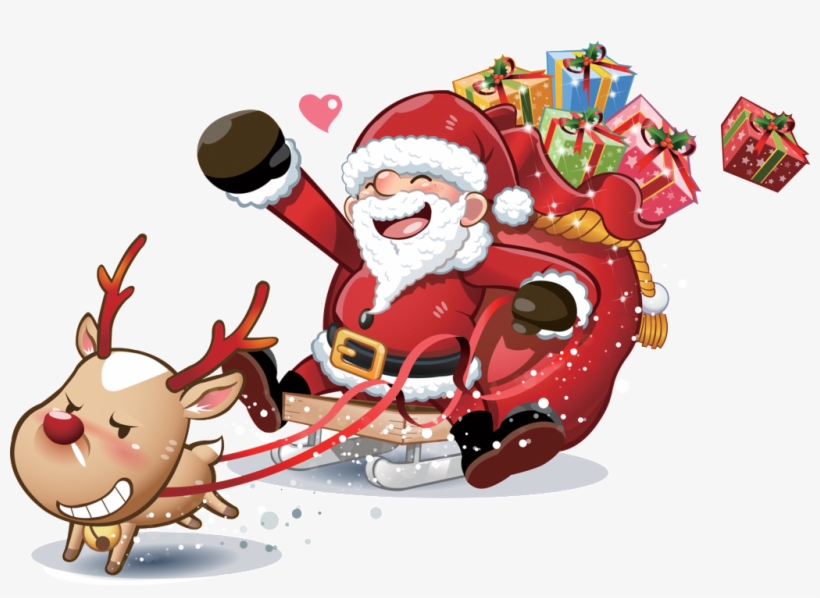 Cartoon Christmas Santa Claus Transparent - ซานตาคลอส Png, transparent png #4263199