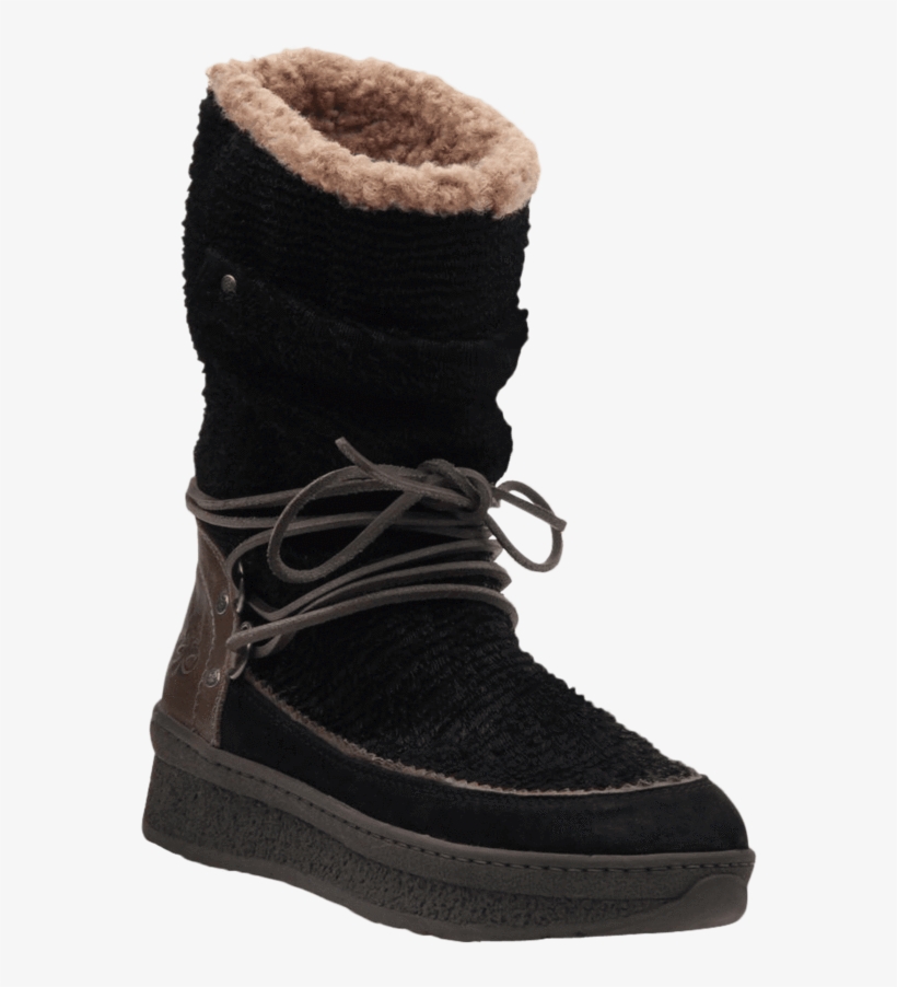 Womens Cold Weather Boot Slope In Black - Snow Boot, transparent png #4263789