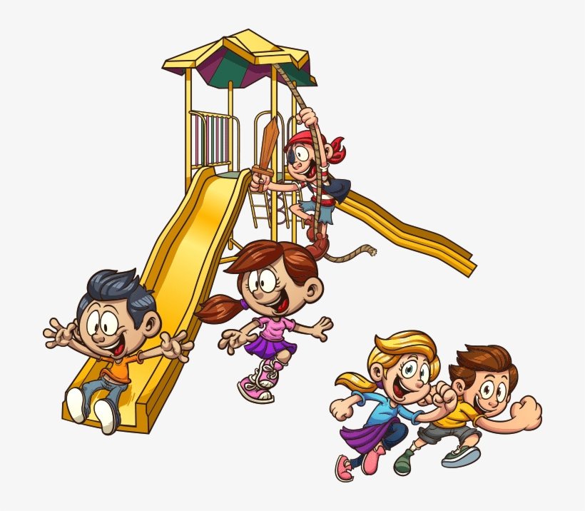 School Break Programs - Playing At The Playground Clipart, transparent png #4263891
