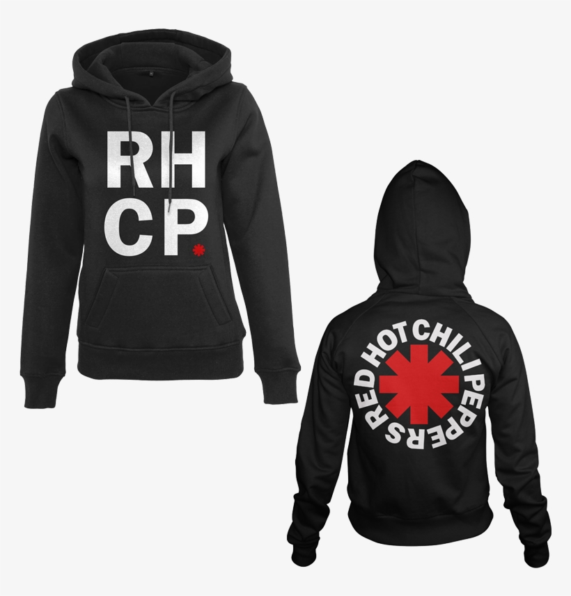 Women's Rhcp Stacked Logo Hoodie - Red Hot Chili Peppers - Stick With Us! (woodstock 1994, transparent png #4264049