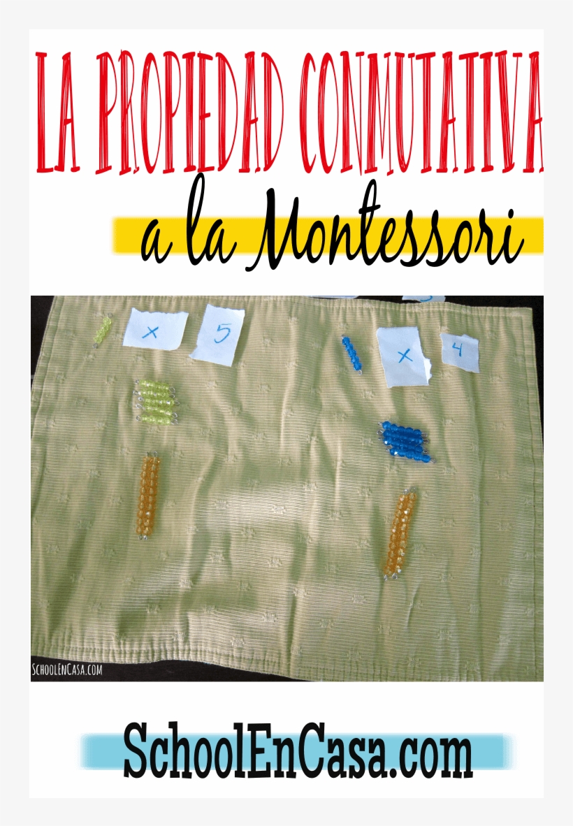 La Propiedad Conmutativa A La Montessori, La Tercera - Fichas Para Trabajar Propiedad Conmutativa, transparent png #4264698