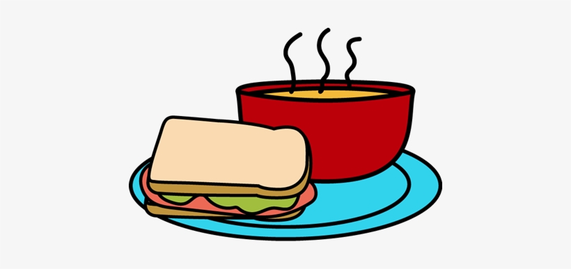 Soup And Sandwich Clip Art - Soup And Sandwich Clipart, transparent png #4264889