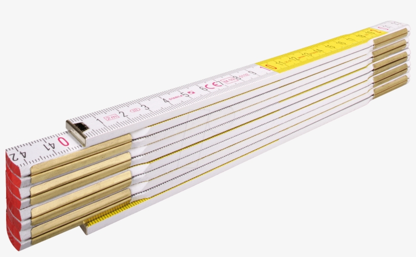 Stabila Wooden Folding Rule, Series 600, Type 617 Stabila - Stabila 01128 600 Series 617 Folding Rule - White/yellow, transparent png #4265014