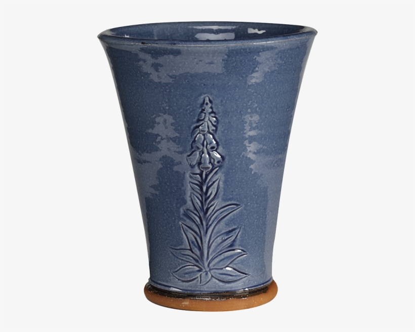 Glazed Foxglove Flowerpot Blue - Foxgloves, transparent png #4265550