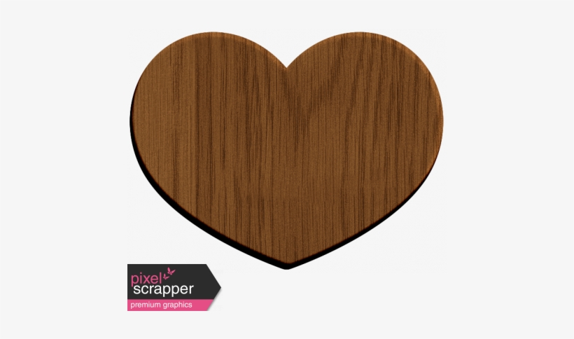 Oregonian Wood Heart - Digital Scrapbooking, transparent png #4265667
