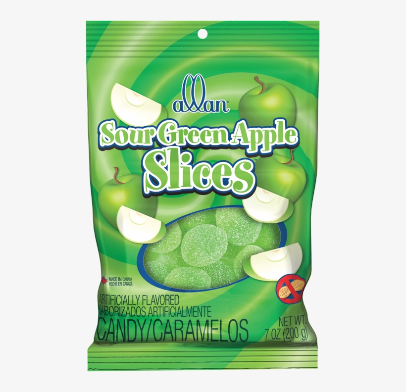 2272200 - Us - Bag - Sour Apple Slices - Seedless Fruit, transparent png #4265715