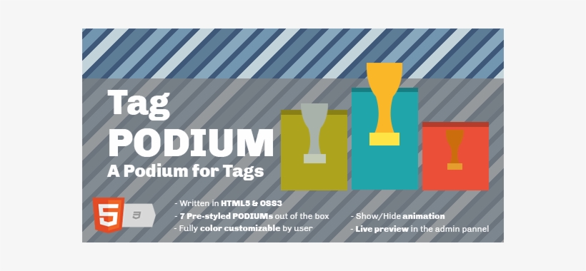 A Podium For Tags Widget - Podium, transparent png #4265732