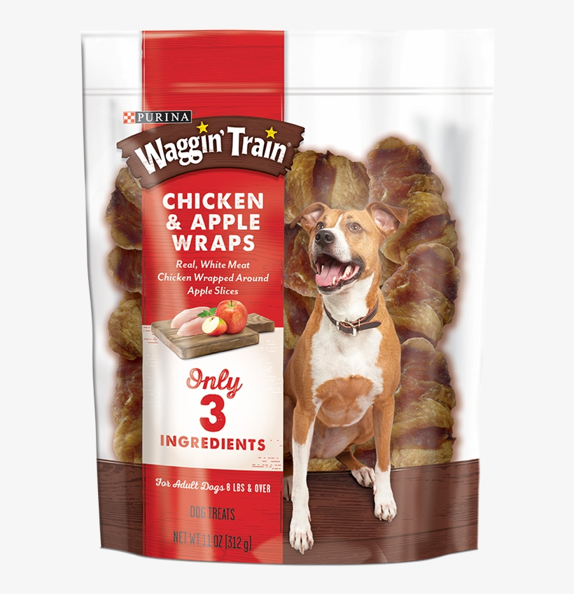 Waggin' Train Chicken & Apple Wraps Dog Treats - Companion Dog, transparent png #4265758