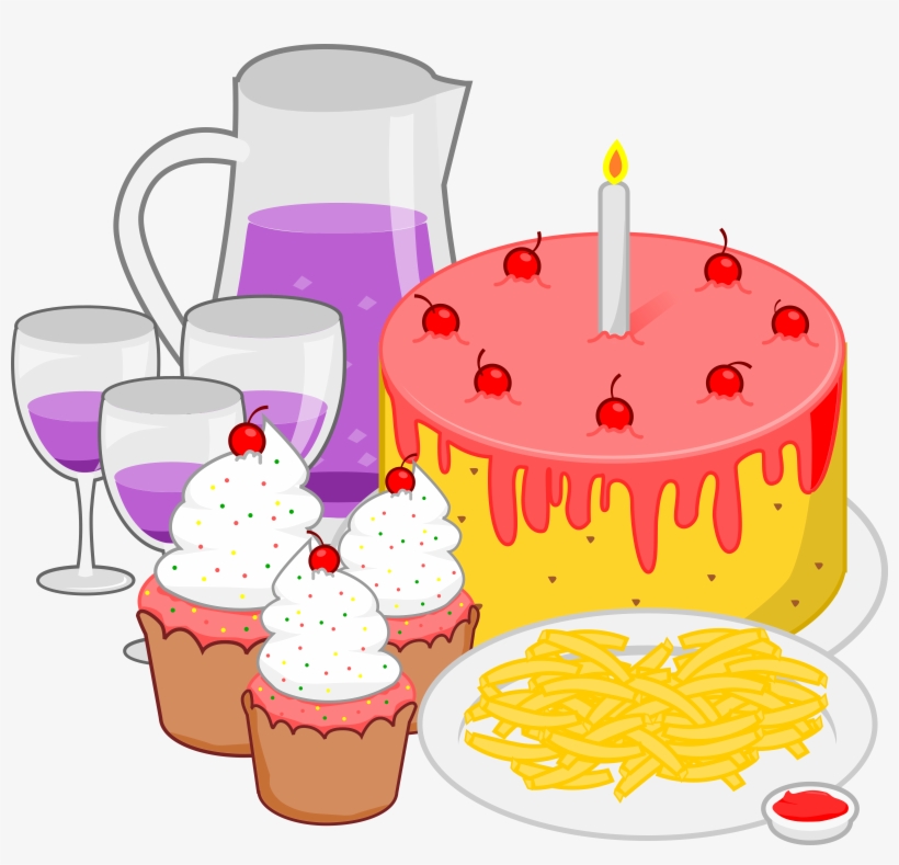 Meal Clipart Party Food - Party Food Clipart, transparent png #4265832
