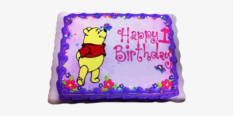 Winnie The Pooh Sheet Cake, transparent png #4266049