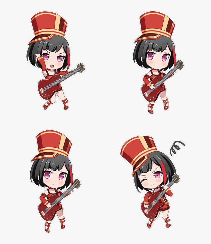 Poppin' & Happy Chibi - Bang Dream!, transparent png #4266151