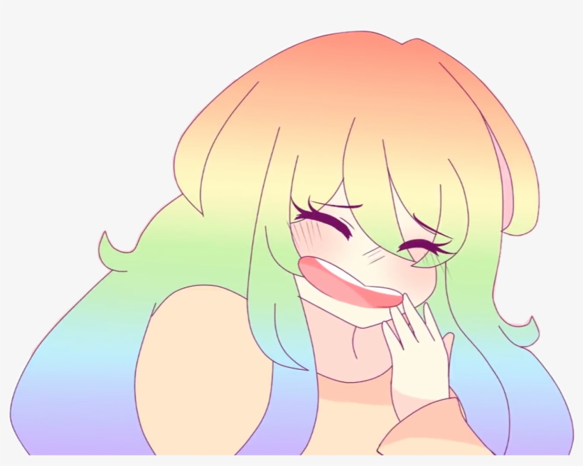 Report Abuse - Anime Girl Laughing Cute, transparent png #4266235
