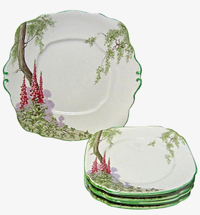 Royal Albert Foxglove Dessert Set, Set Of - Egg Cup, transparent png #4266346
