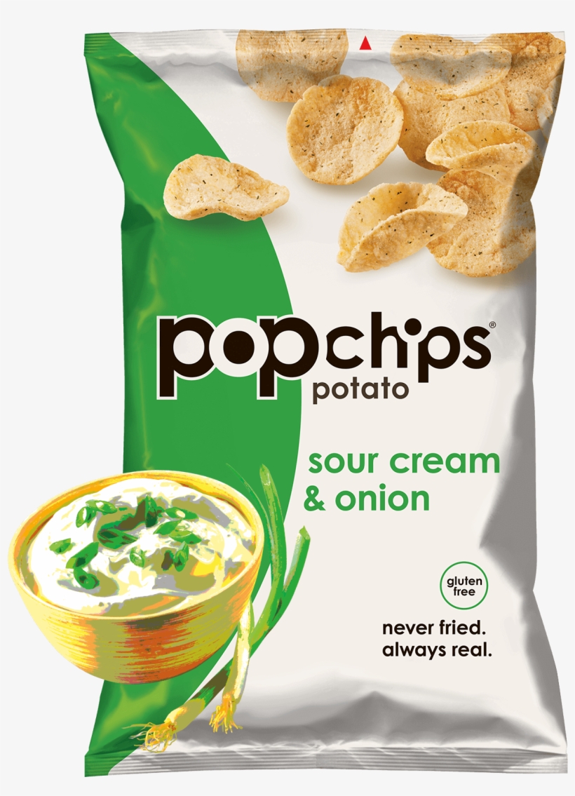 5oz Bag Of Sour Cream And Onion Popchips - Popchips Sour Cream And Onion, transparent png #4266739