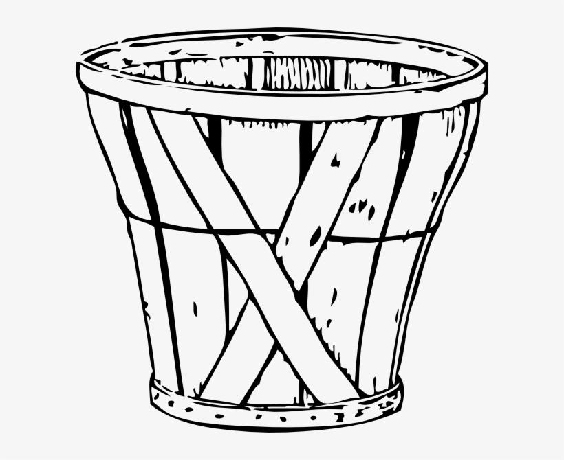 Apple Bushel Basket Clip Art - Hot Air Balloon Basket Clip Art, transparent png #4266991