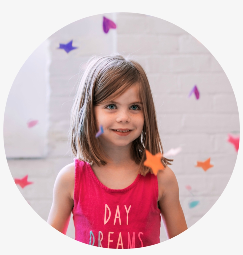 Child Smiling With Confetti, transparent png #4267157