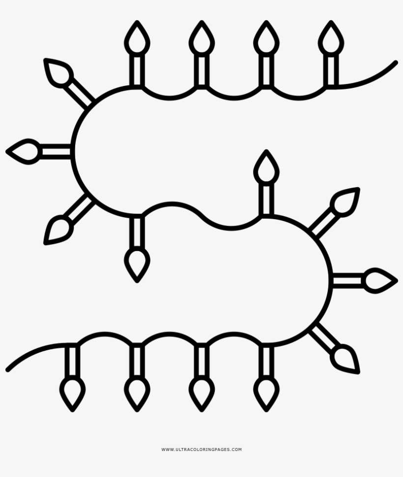 Dibujo De Guirnalda Para Colorear - Illustration, transparent png #4267479