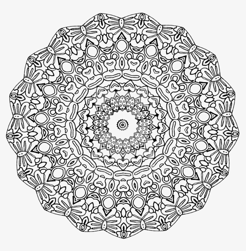 Zentangle Transparent Image - Mandala À Imprimer Gratuit, transparent png #4268050