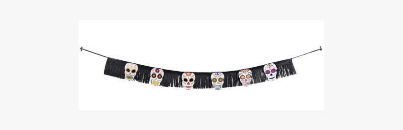Halloween Paper Decoration, Skeleton Garland - Banner, transparent png #4268180