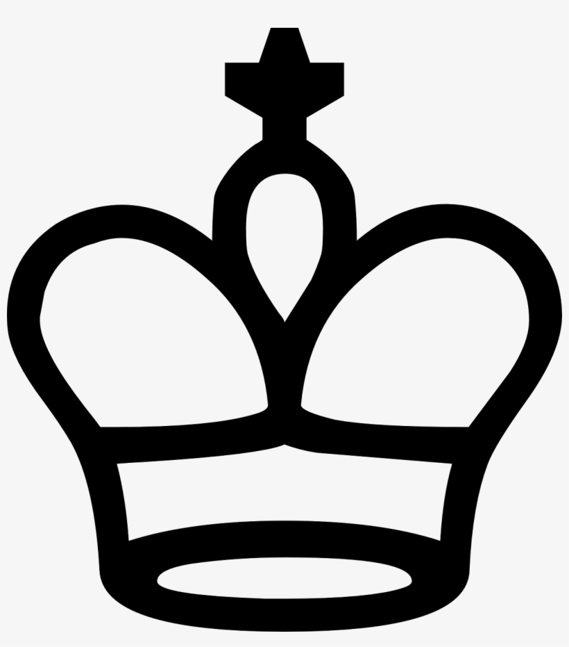 King White Chess Figure Game Png Image - Chess Pieces Drawing Easy, transparent png #4268203