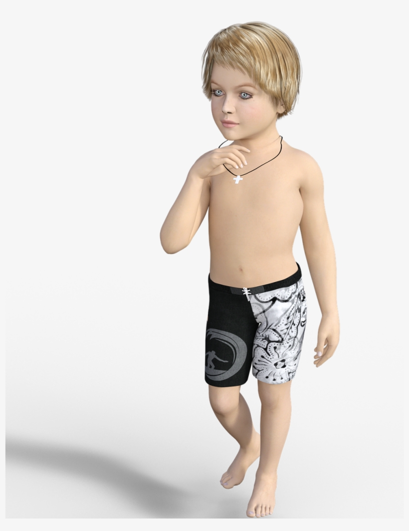 Child, Swimming Trunks, Summer, Play, Badeurlaub - Niño En Traje De Baño Png, transparent png #4268718