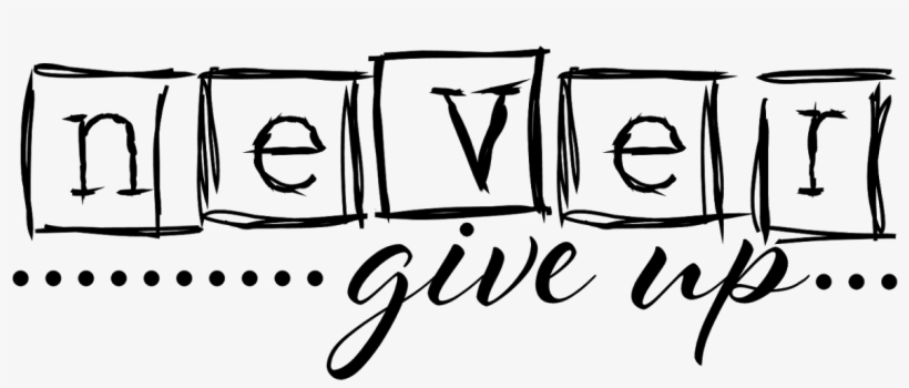 Nevergiveup Tlccreations - Calligraphy, transparent png #4268796