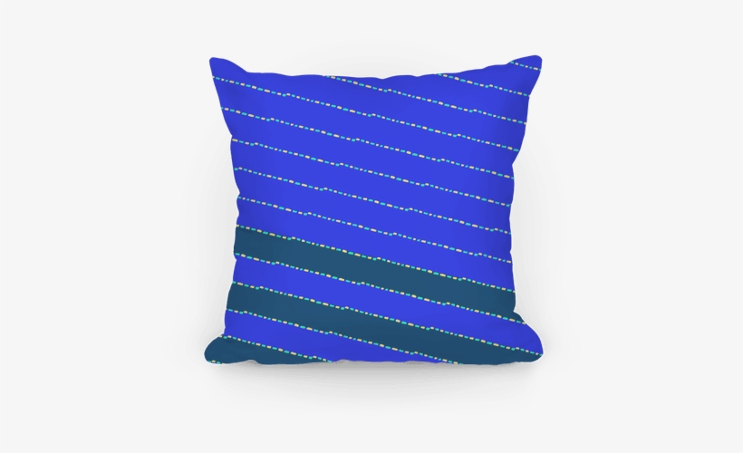 Blue Diagonal Dashed Stripes Pattern Pillow - Pillow, transparent png #4268851