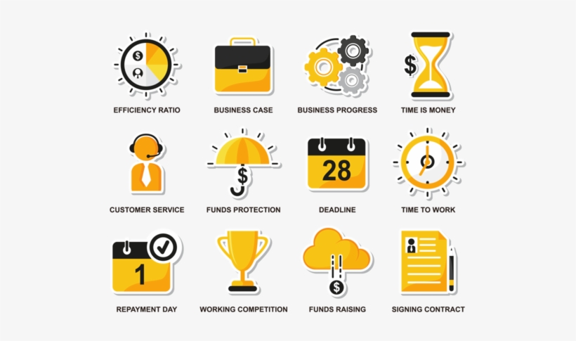 Vector Bussines Flat Icons - Icon, transparent png #4268882