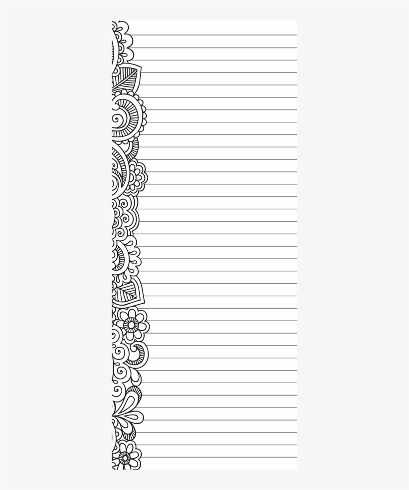 Zentangle Notepad - Monochrome, transparent png #4268909