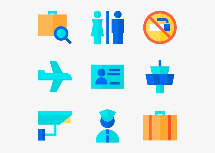 Airport Set - Icon, transparent png #4269284
