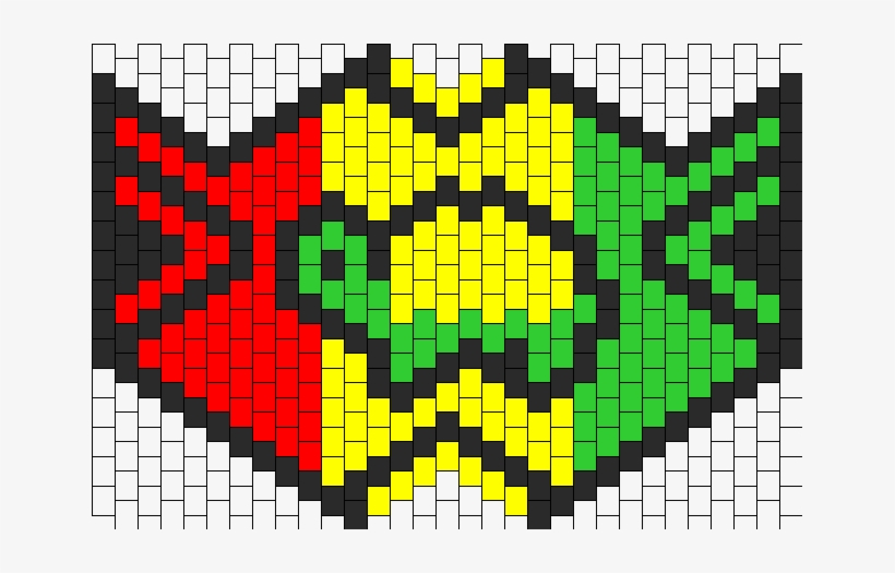 Rasta Ninja Turtle Mask Bead Pattern - Turtle Kandi Mask, transparent png #4269306