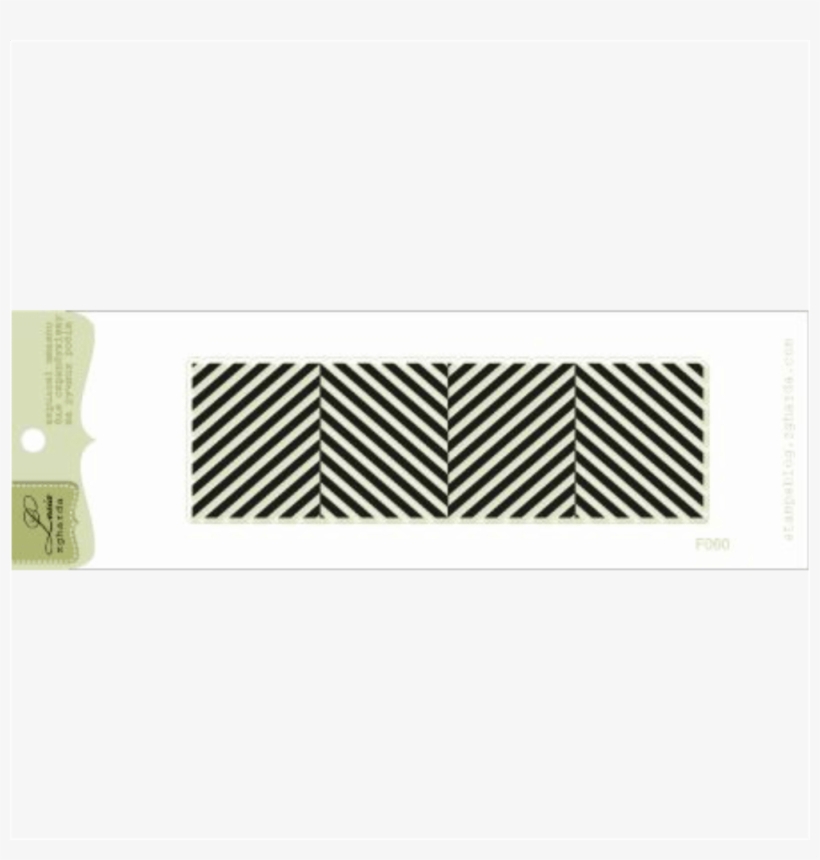 {f060} Stamp "diagonal Stripes" - Nail Care, transparent png #4269308